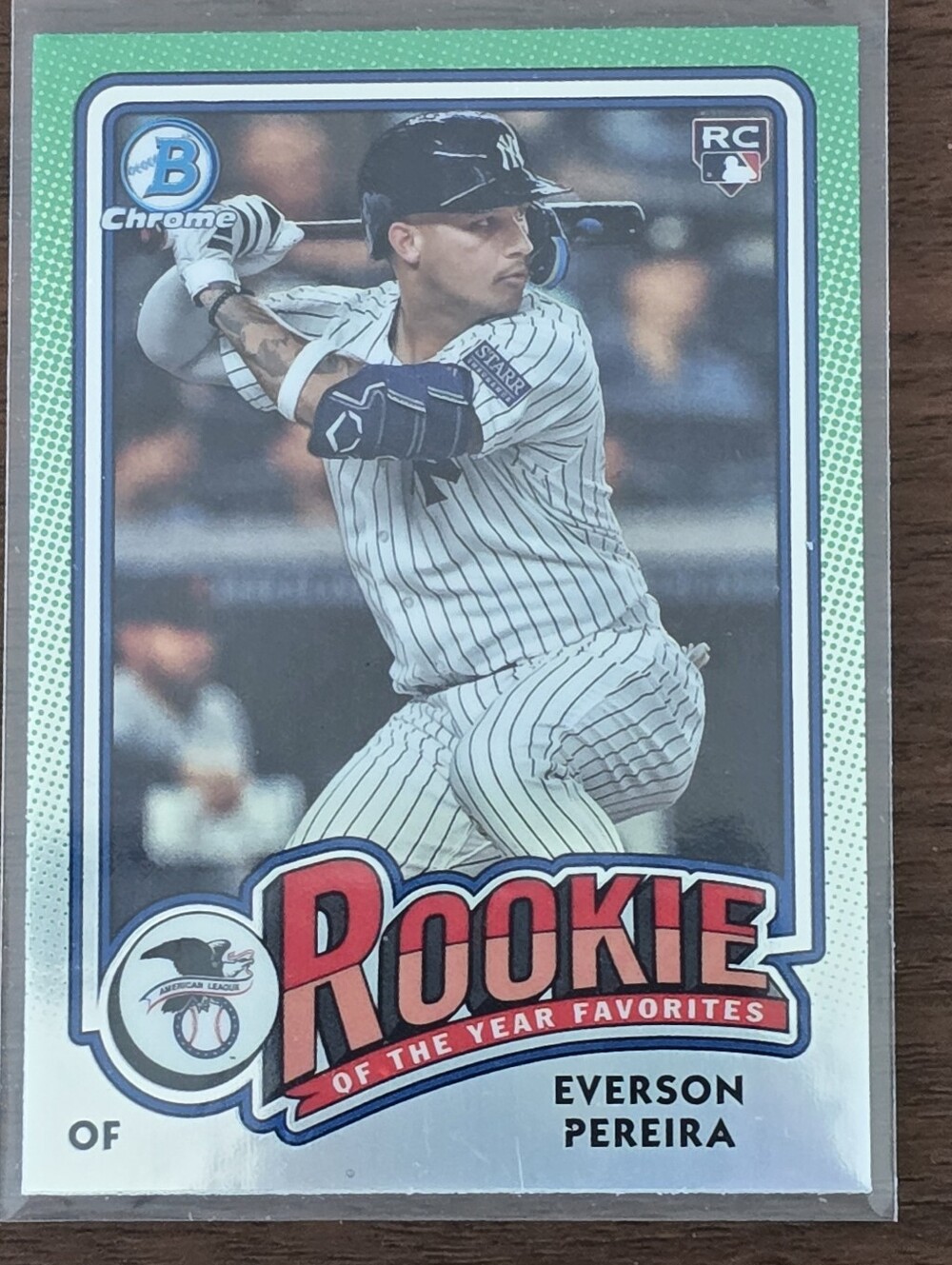 2024 Bowman Chrome #ROY-15 Everson Pereira ROY Favorites New York Yankees
